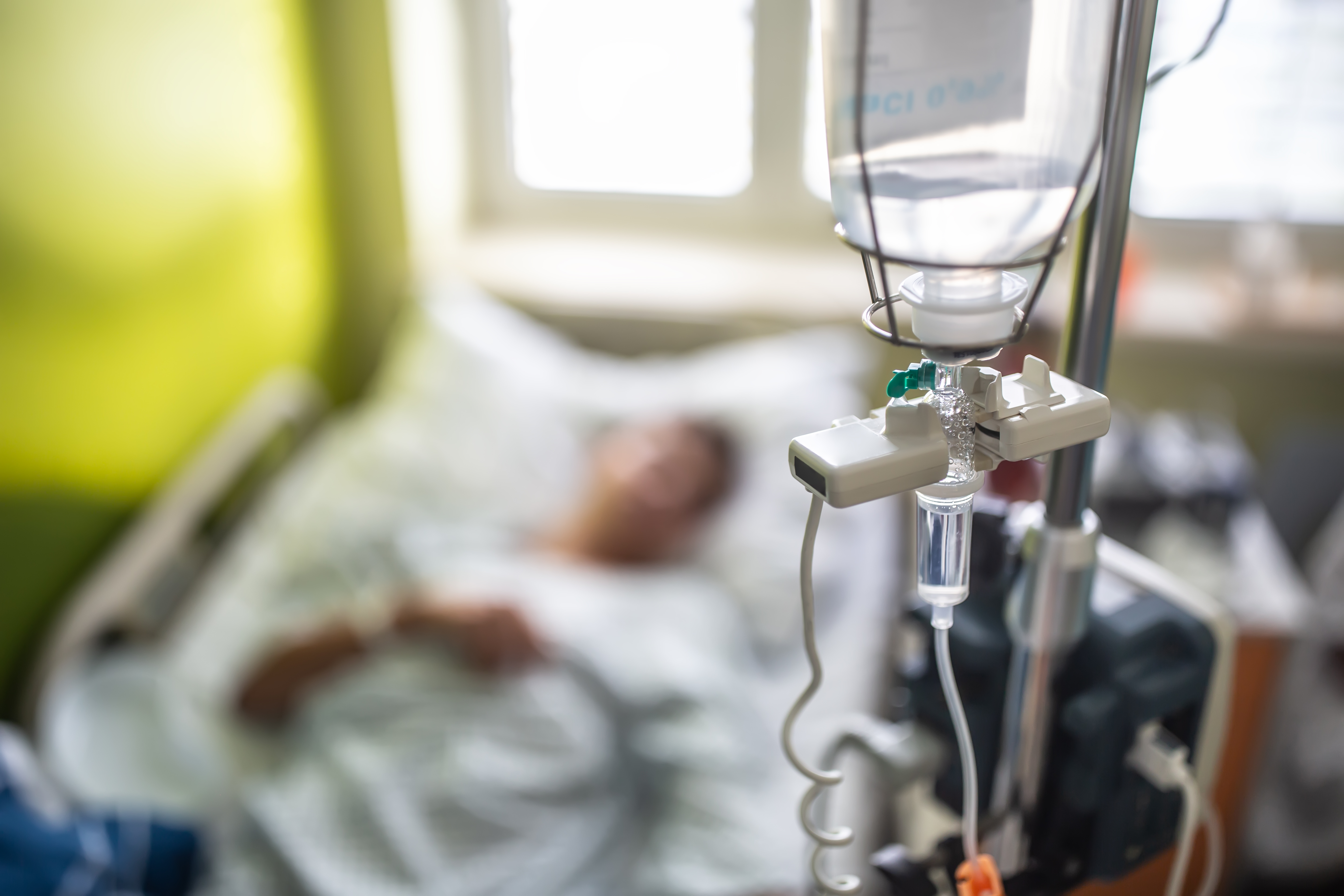 A drip infusion for a patient in a hospital room | Source: Getty Images