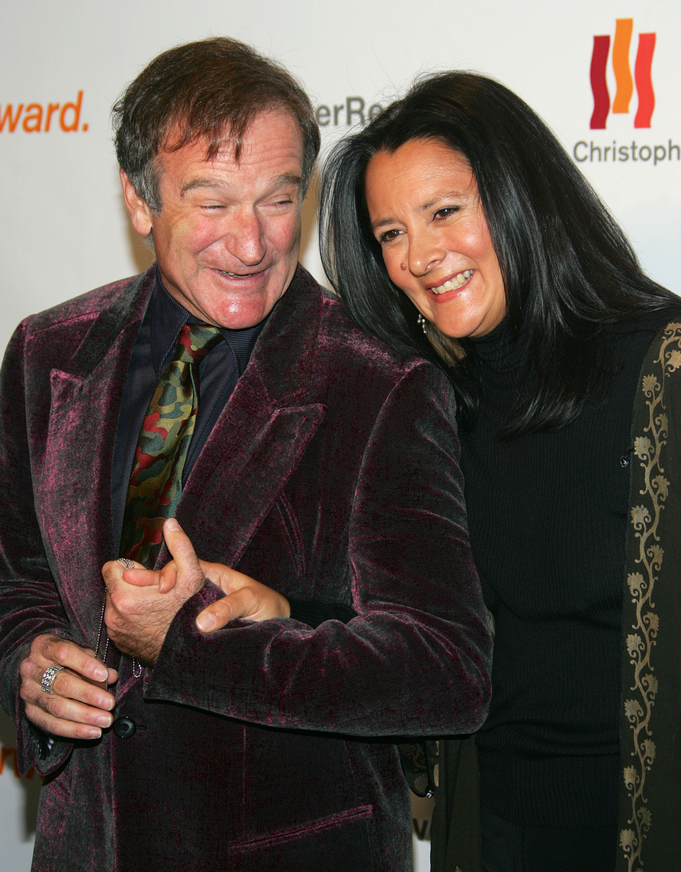 Robin Williams and his wife Marsha at the Christopher Reeve Foundation's "A Magical Evening" event on November 17, 2005, in New York City. | Source: Getty Images