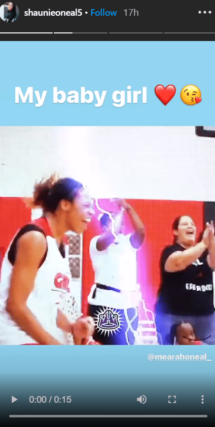 Shaunie O'Neal celebrates her daughter, Me'arah O'Neal as she plays basketball on her Instagram story | Photo: Instagram/shaunieoneal5
