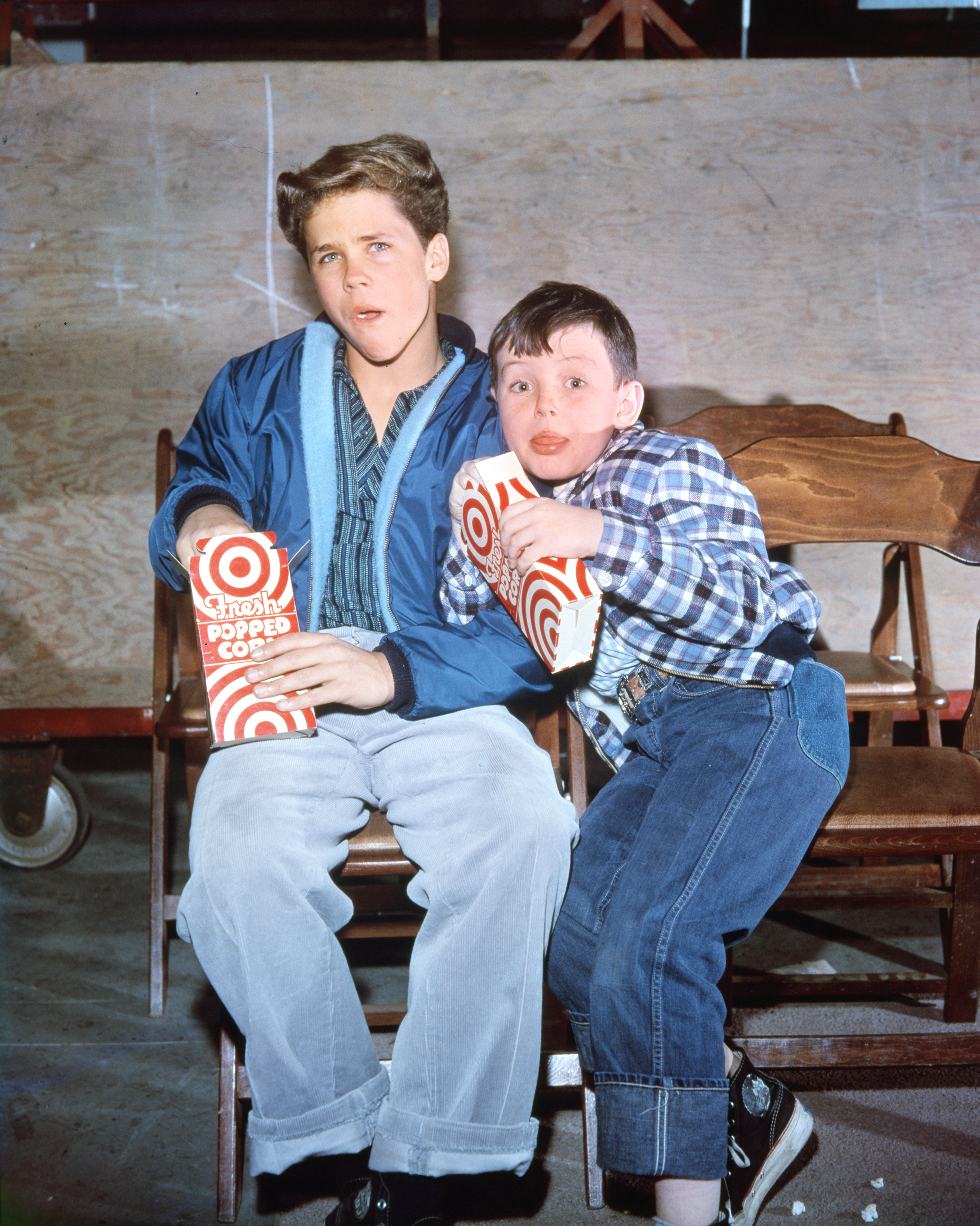 Tony Dow and Jerry Mathers in a promotional portrait for “Leave It to Beaver” in 1960. | Source: Getty Images