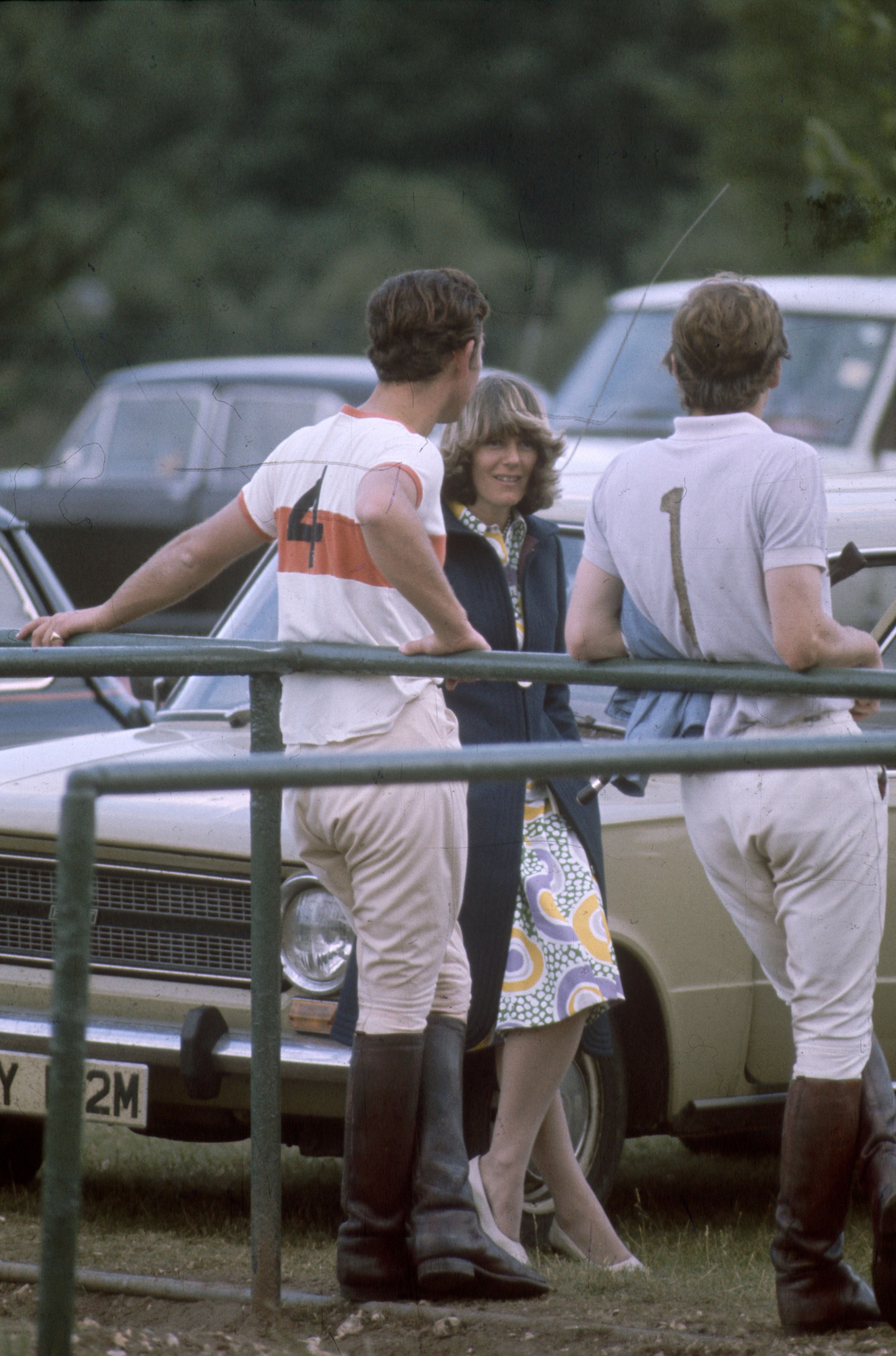 Prince Charles and Camilla Parker-Bowles resting after a polo match, circa 1972 | Source: Getty Images