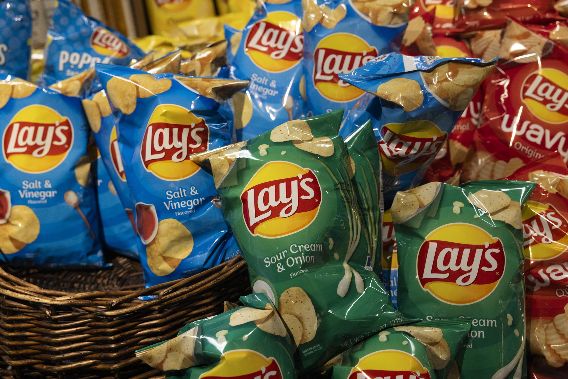 A photo showing a variety of Lay's chips in a supermarket in Latham, New York on February 2, 2024 | Source: Getty Images