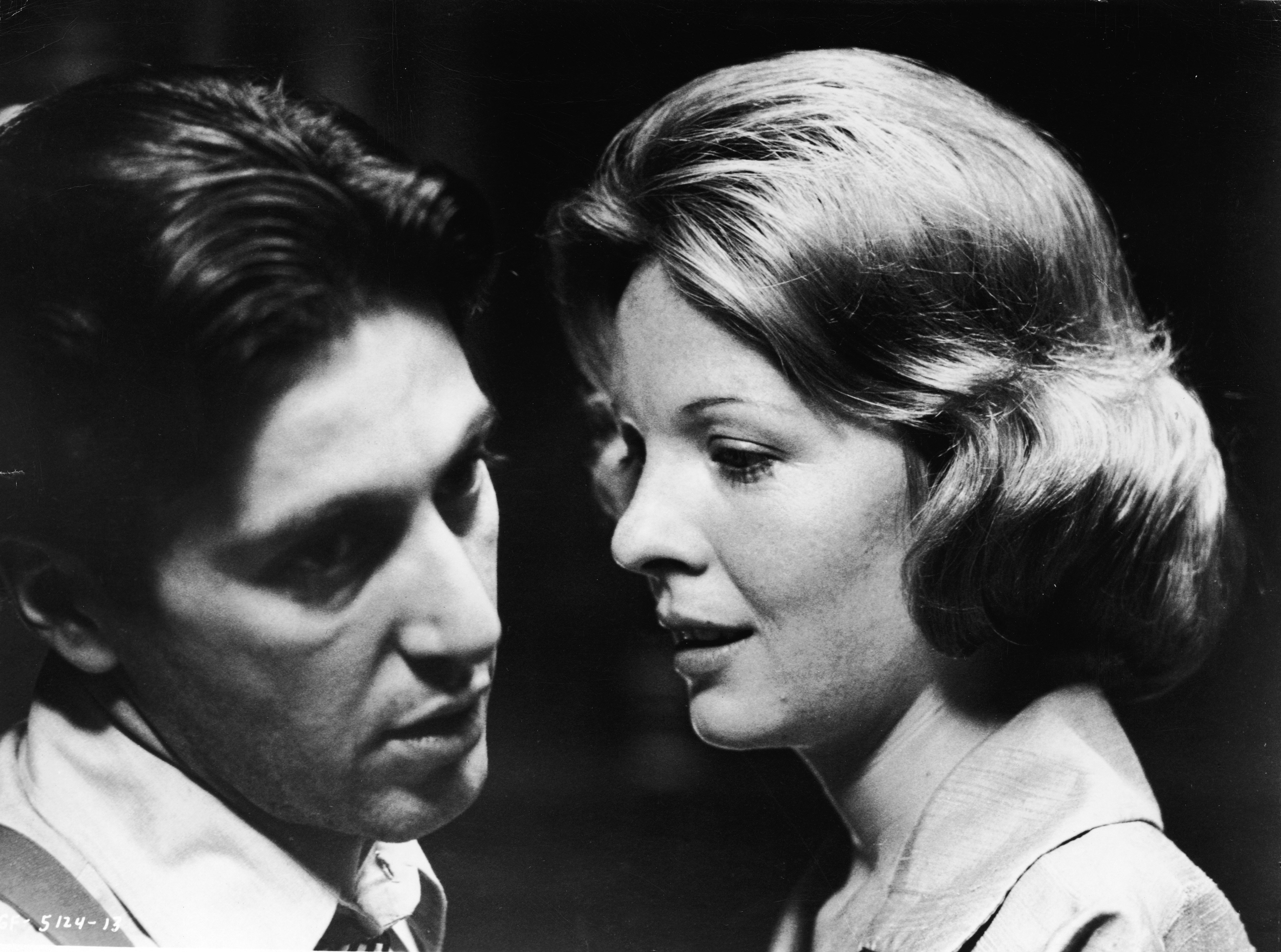 Al Pacino and Diane Keaton in a scene from "The Godfather," directed by Francis Ford Coppola in 1972 | Source: Getty Images