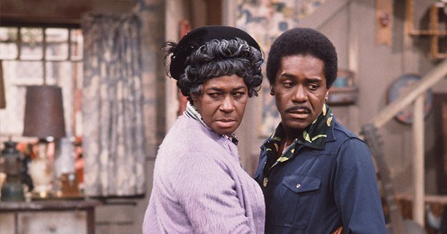 Lawanda Page as Aunt Esther Anderson, Demond Wilson as Lamont Sanford on "Sanford and Son" | Photo: Getty Images