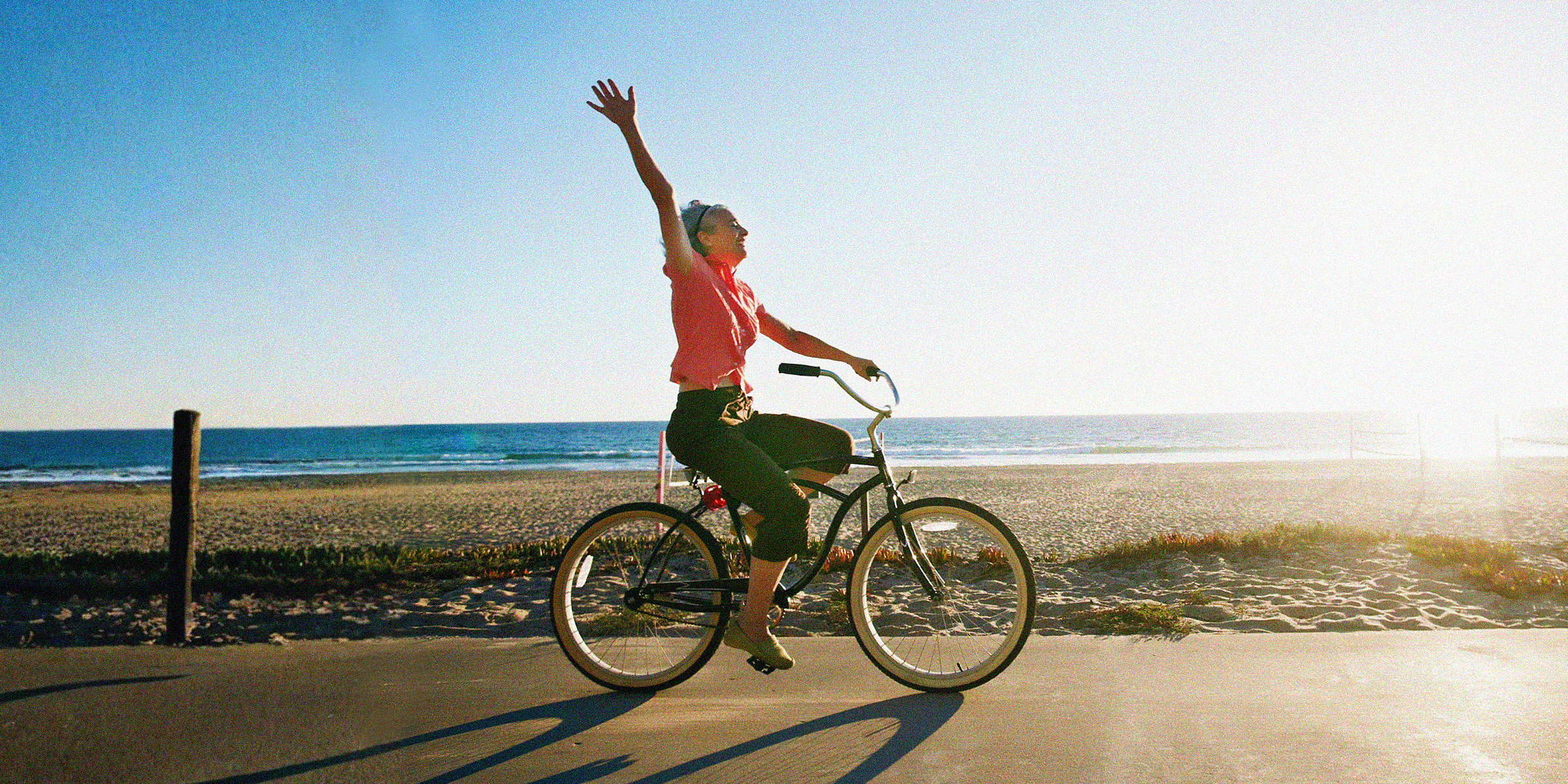 A woman riding a bicycle | Source: Getty Images