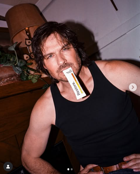 Ian Somerhalder in a tank top, dated May 2025 | Source: Instagram/iansomerhalder