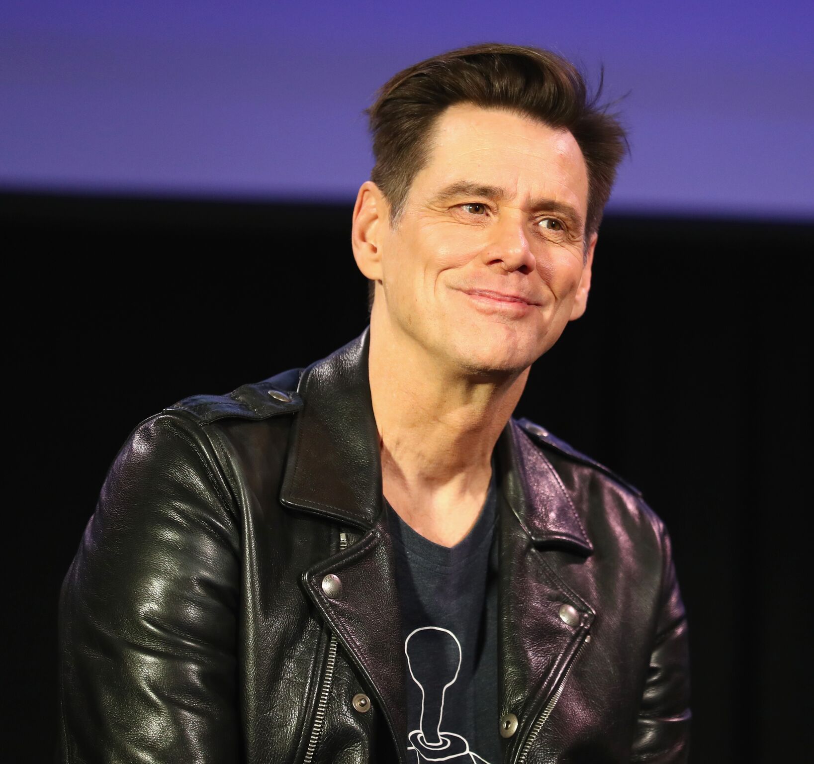 im Carrey attends 'Jim Carrey In Conversation with Jerry Saltz' during Vulture Festival Presented By AT&T at Hollywood Roosevelt Hotel | Getty Images