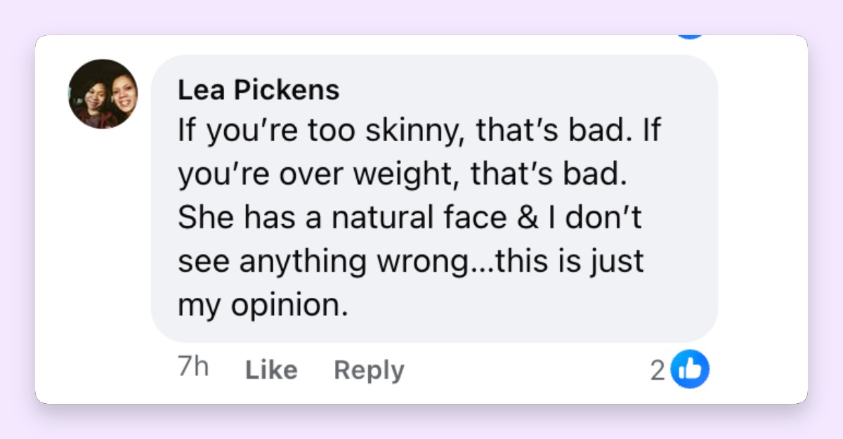 A fan reacts to Michelle Obama's outing on May 14, 2026. | Source: Facebook/Daily Mail
