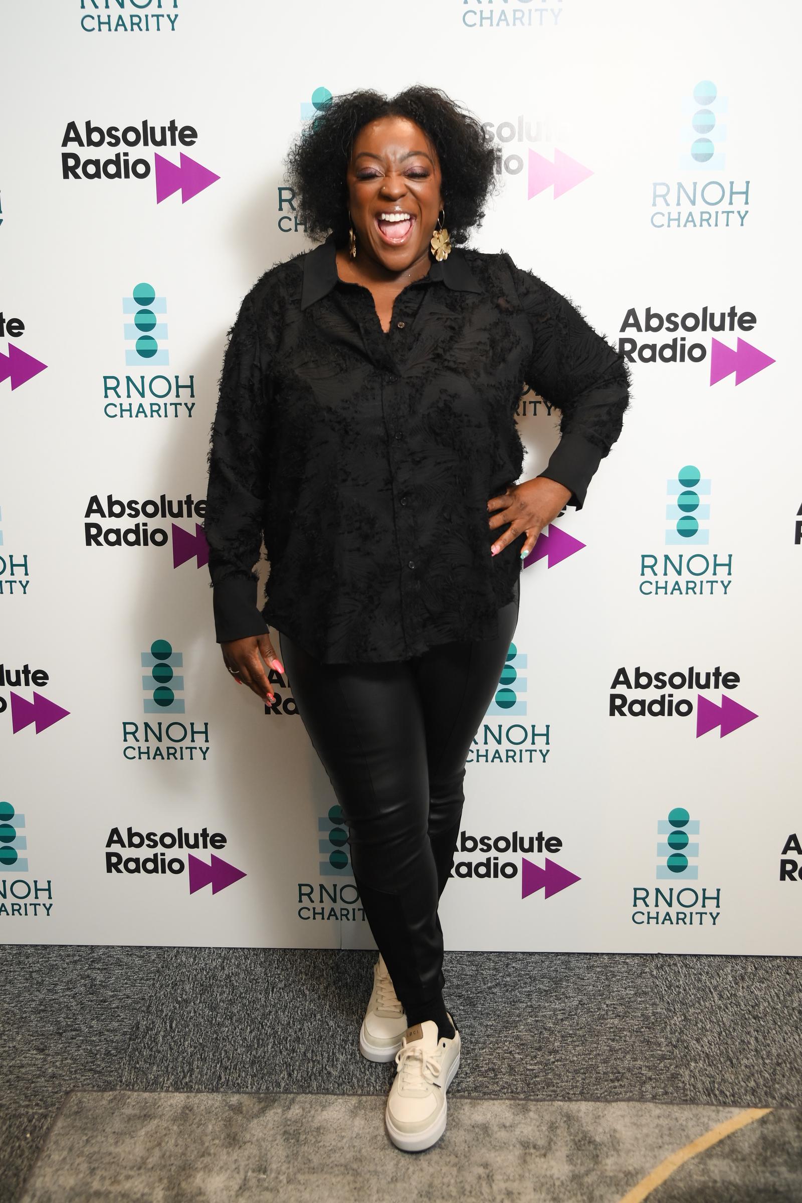 Love brings the laughs — and the looks — to the Absolute Radio Live show at the London Palladium. The comedian keeps it effortlessly cool in a sleek all-black ensemble and chunky trainers, flashing a playful grin as she supports the star-studded charity night with her trademark energy and style.