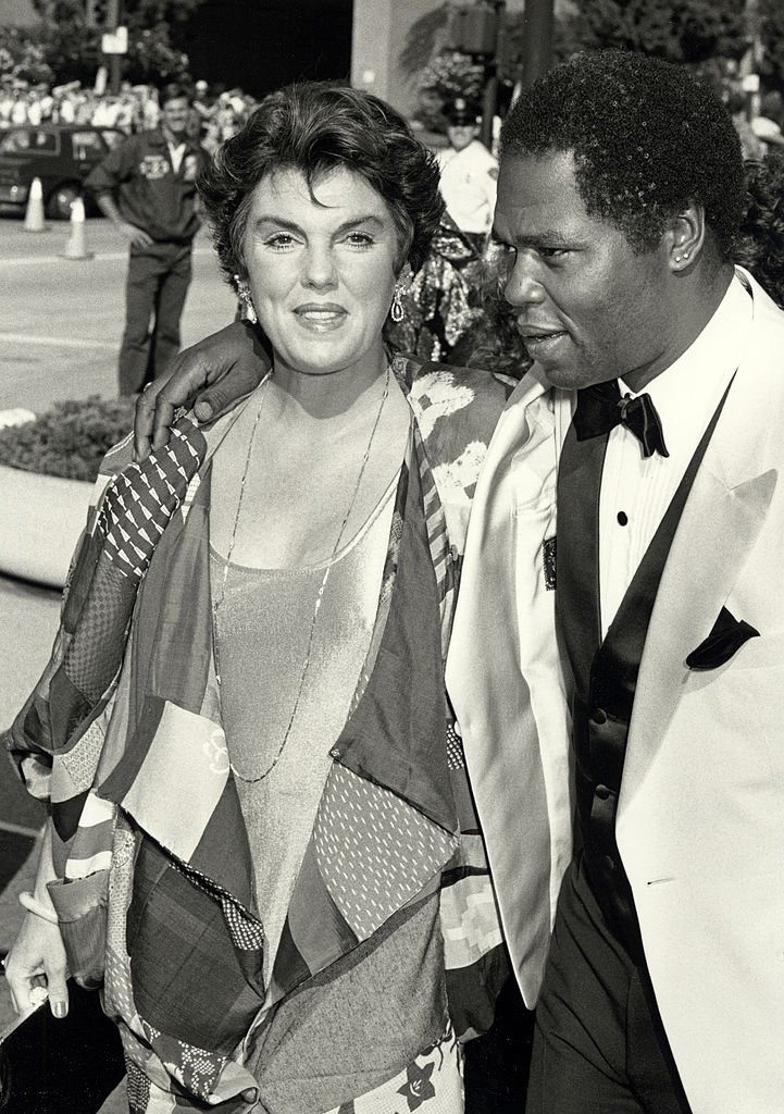Georg Stanford with his wife Tyne Daly at the 38th Annual Primetime Emmy Awards on September 21, 1986. | Photo: Getty Images 