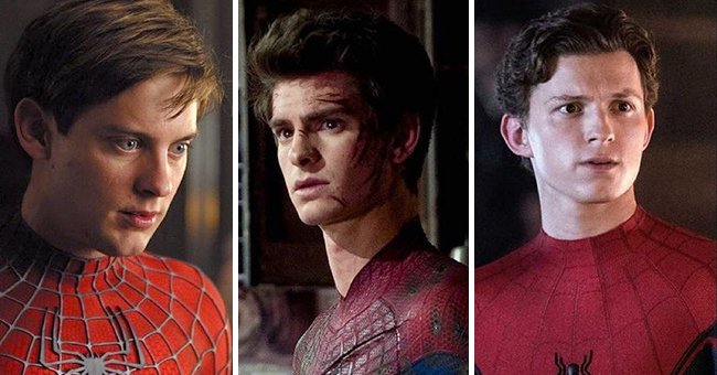Tobey Maguire, Andrew Garfield and Tom Holland as Spider-Man | Photo: instagram.com/spidermanmovie