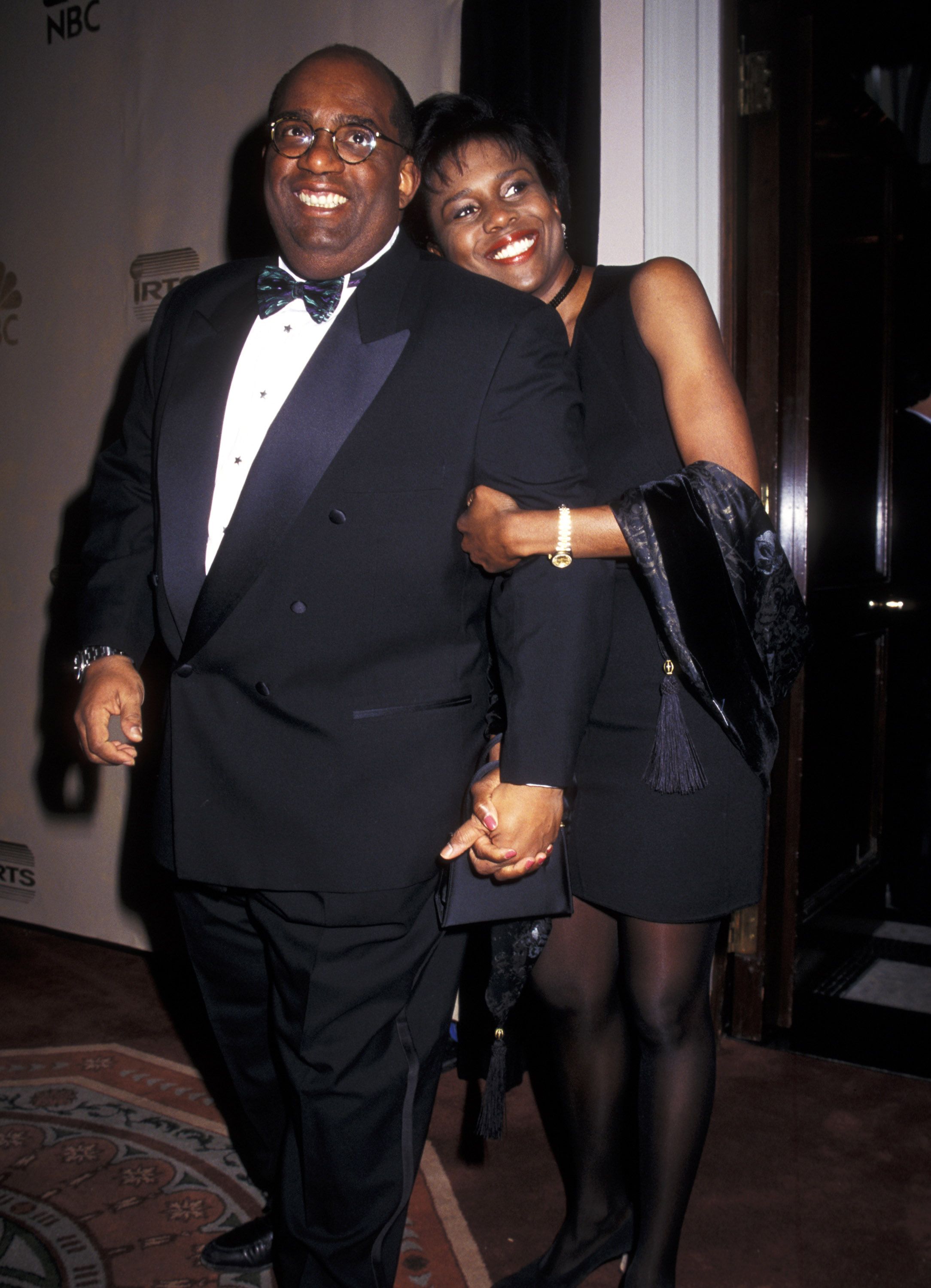 Al Roker and Deborah Roberts at the IRTS Foundation Gold Medal Award Honors Robert Wright in New York City, on February 26, 1997. | Source: Ron Galella/Ron Galella Collection/Getty Images