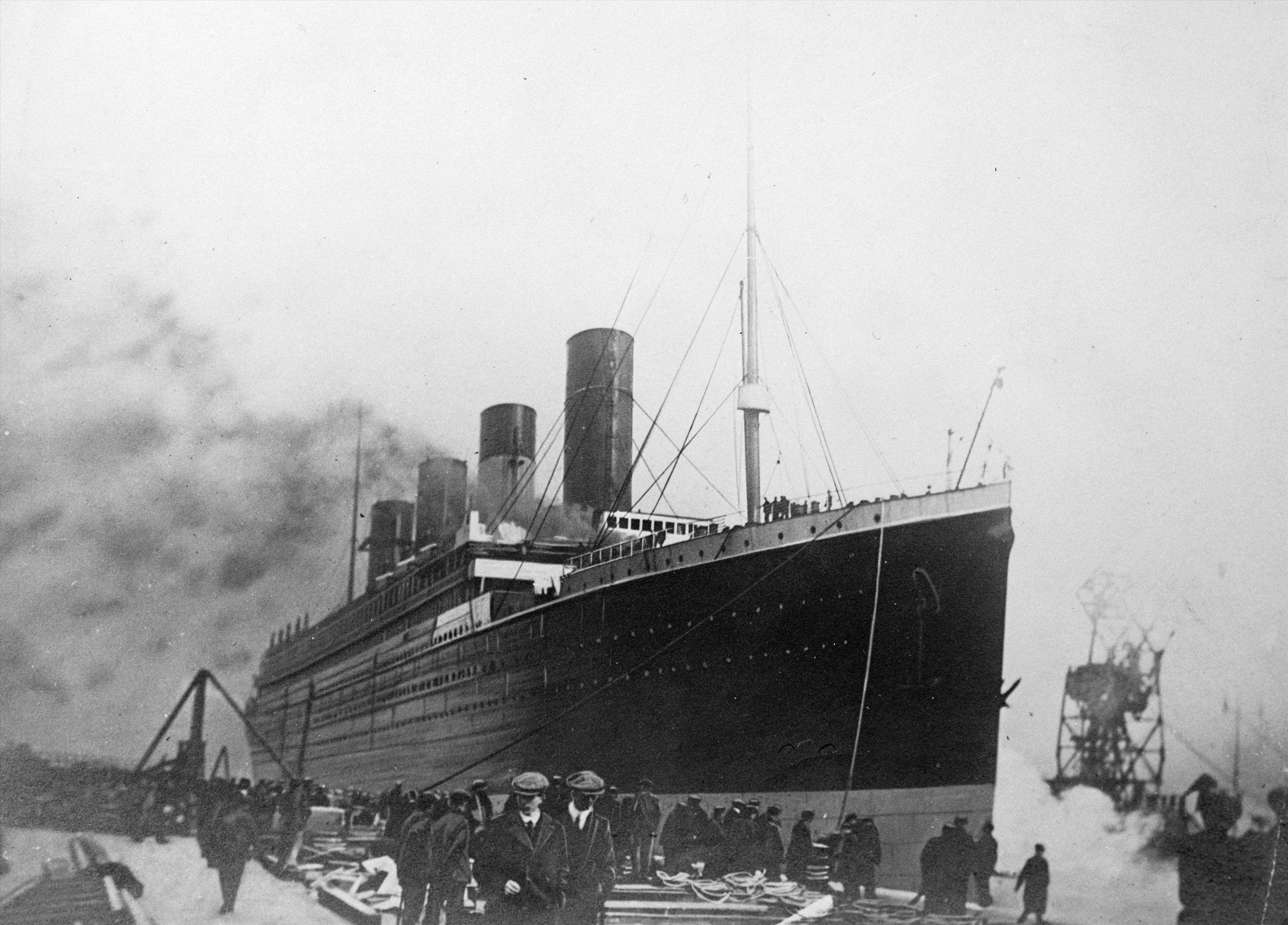 El Titanic, un barco de pasajeros de la White Star Line, que se hundió en la noche del 14 al 15 de abril de 1912. | Foto: Getty Images