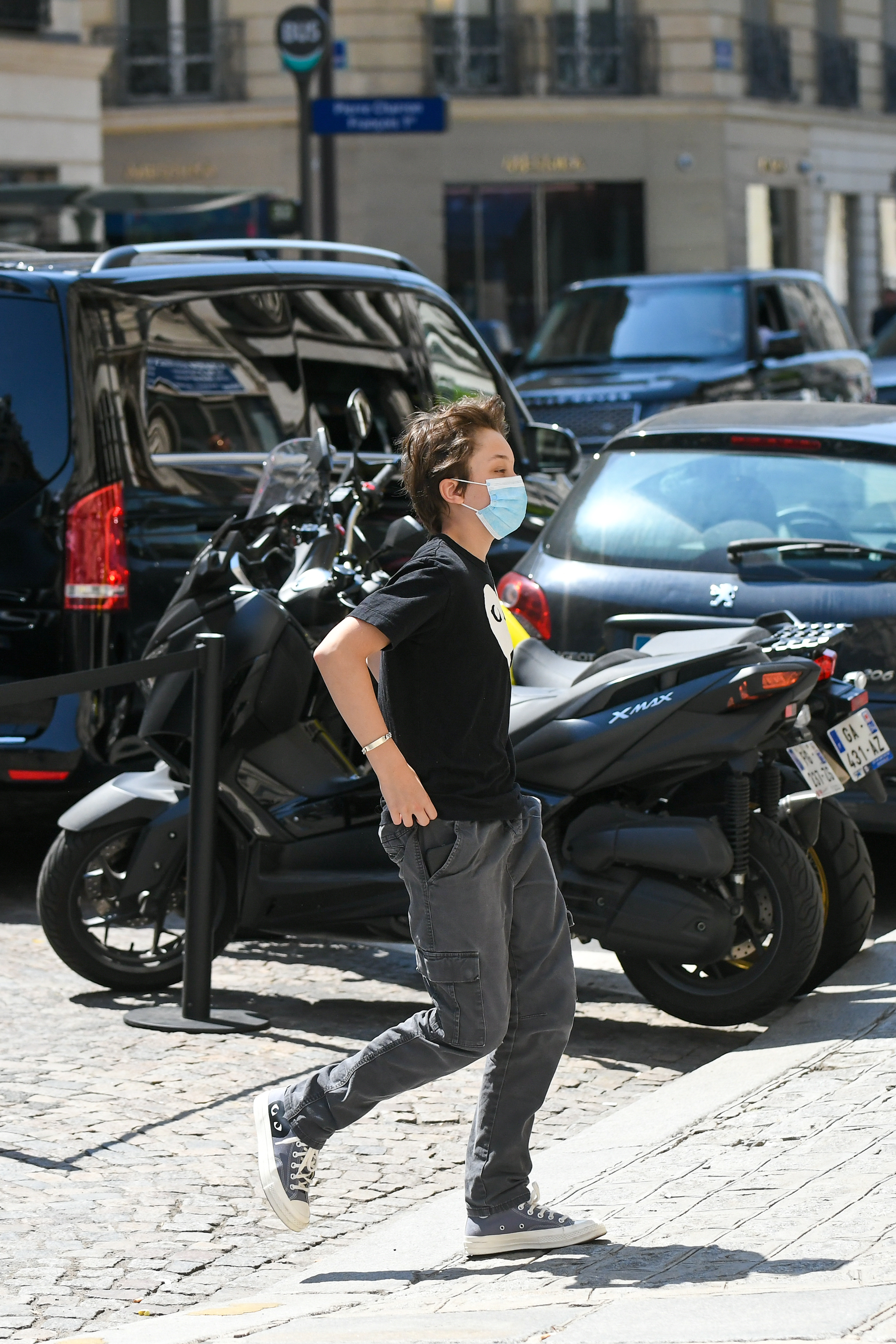 Knox Leon Jolie-Pitt on July 22, 2021 in Paris, France | Source: Getty Images