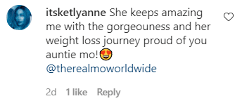 Fan commenting on an Instagram post by Mo'Nique. | Source: Instagram/therealmoworldwide