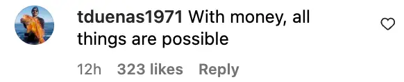 User comment about Wolfgang Van Halen and Andraia Allsop, dated October 16, 2023 | Source: Instagram/people and wolfiesmom