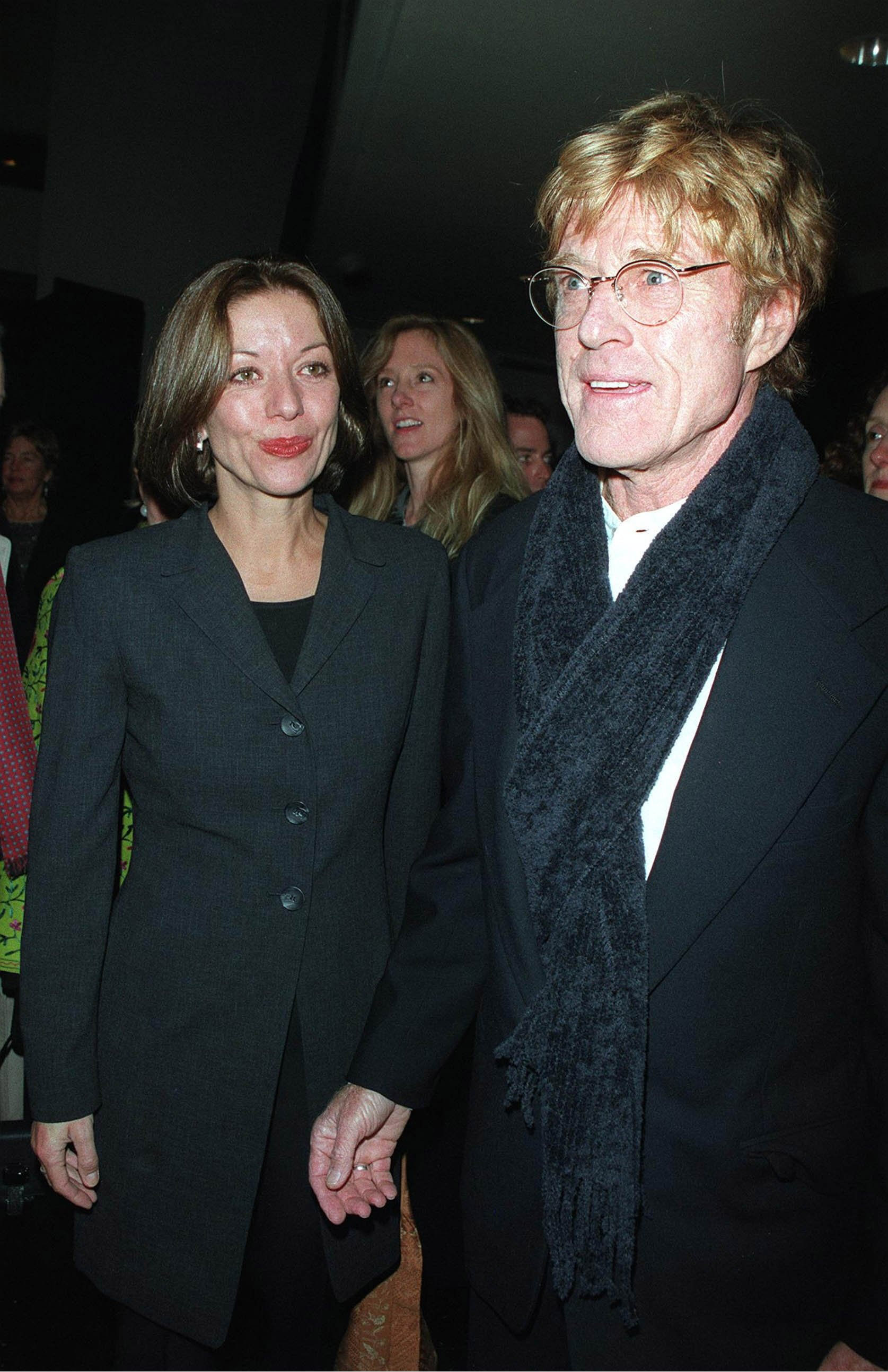 Sibylle Szaggars and Robert Redford at the premiere of "The Legend of Bagger Vance" on October 29, 2000. | Source: Getty Images