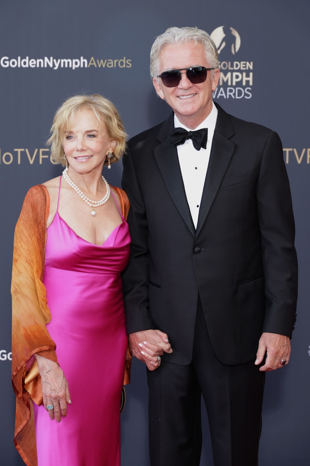 Linda Purl and Patrick Duffy at the "Nymphes D'Or - Golden Nymphs" Award Ceremony during the 62nd Monte Carlo TV Festival on June 20, 2023, in Monaco. | Source: Getty Images