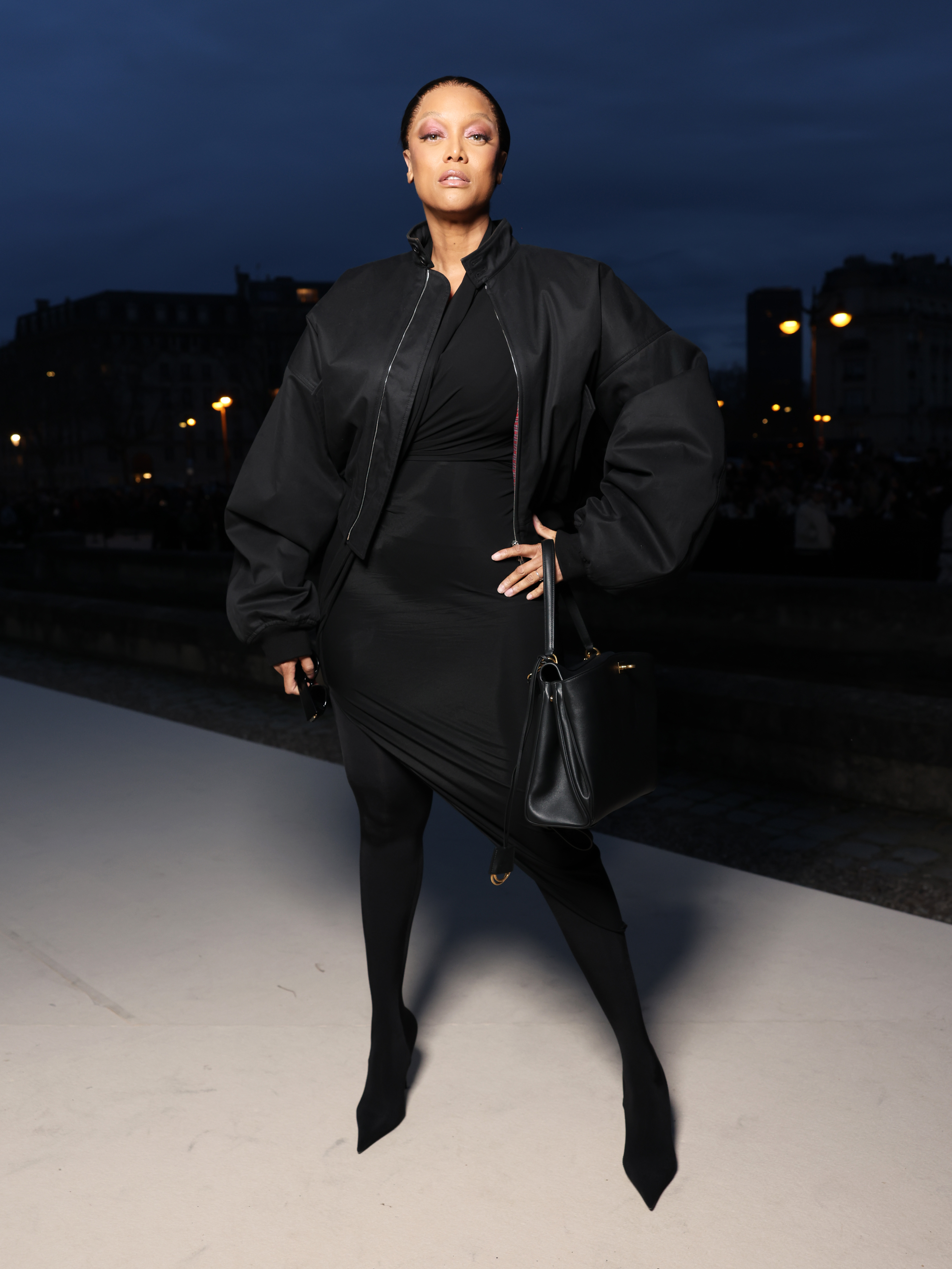 Tyra Banks attends the Balenciaga Womenswear Fall/Winter 2025-2026, on March 9, 2025 | Source: Getty Images