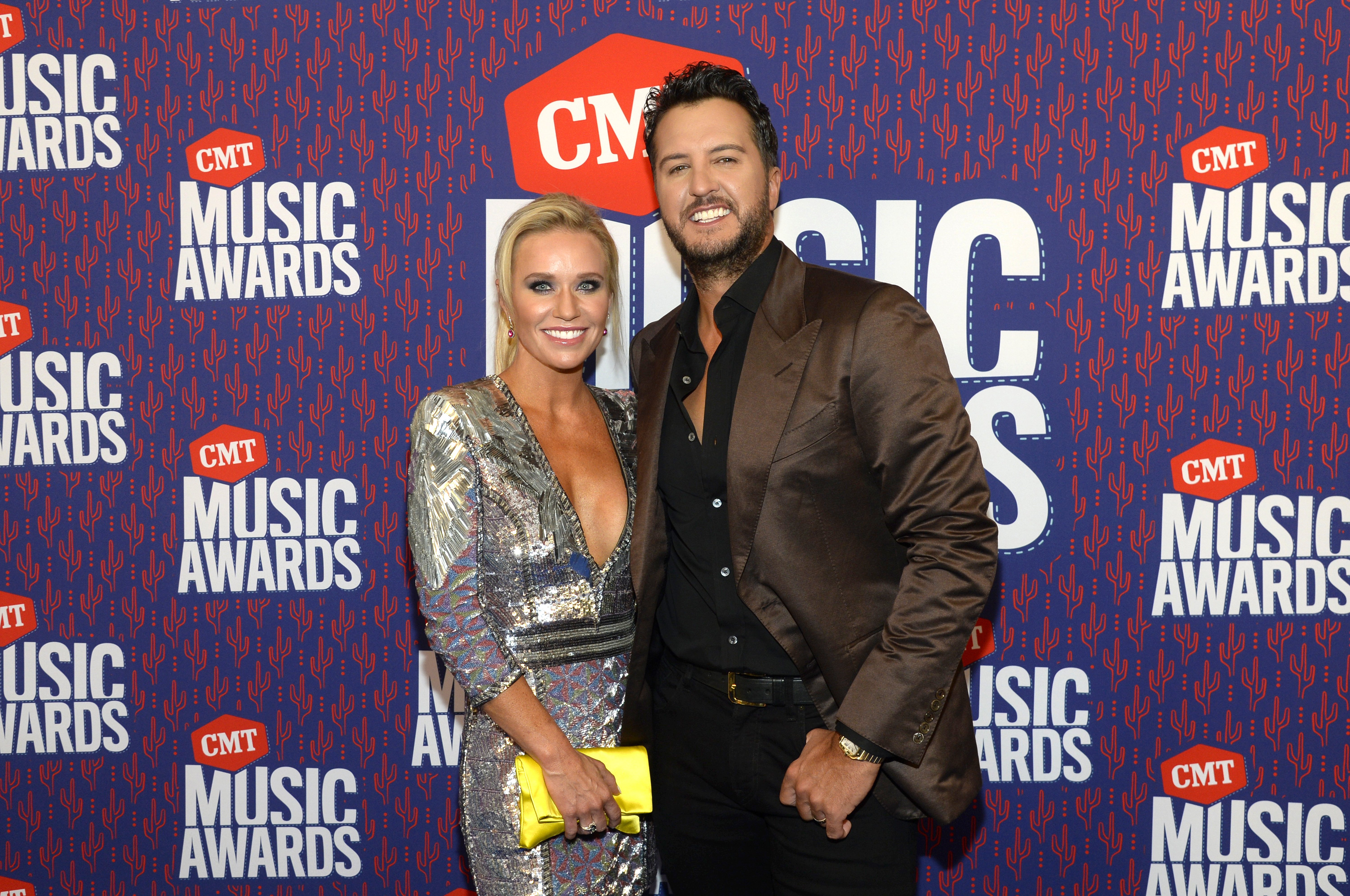 Luke Bryan and his wife, Caroline Boyer pictured at the CMT Music Awards, 2019, Nashville, Tennessee. | Photo: Getty Images