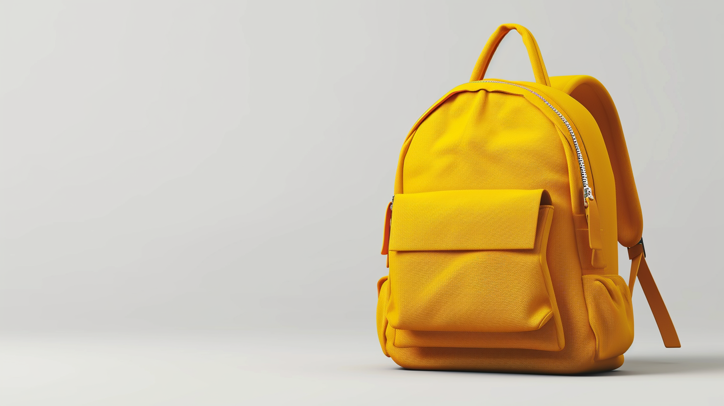 A yellow backpack | Source: Midjourney