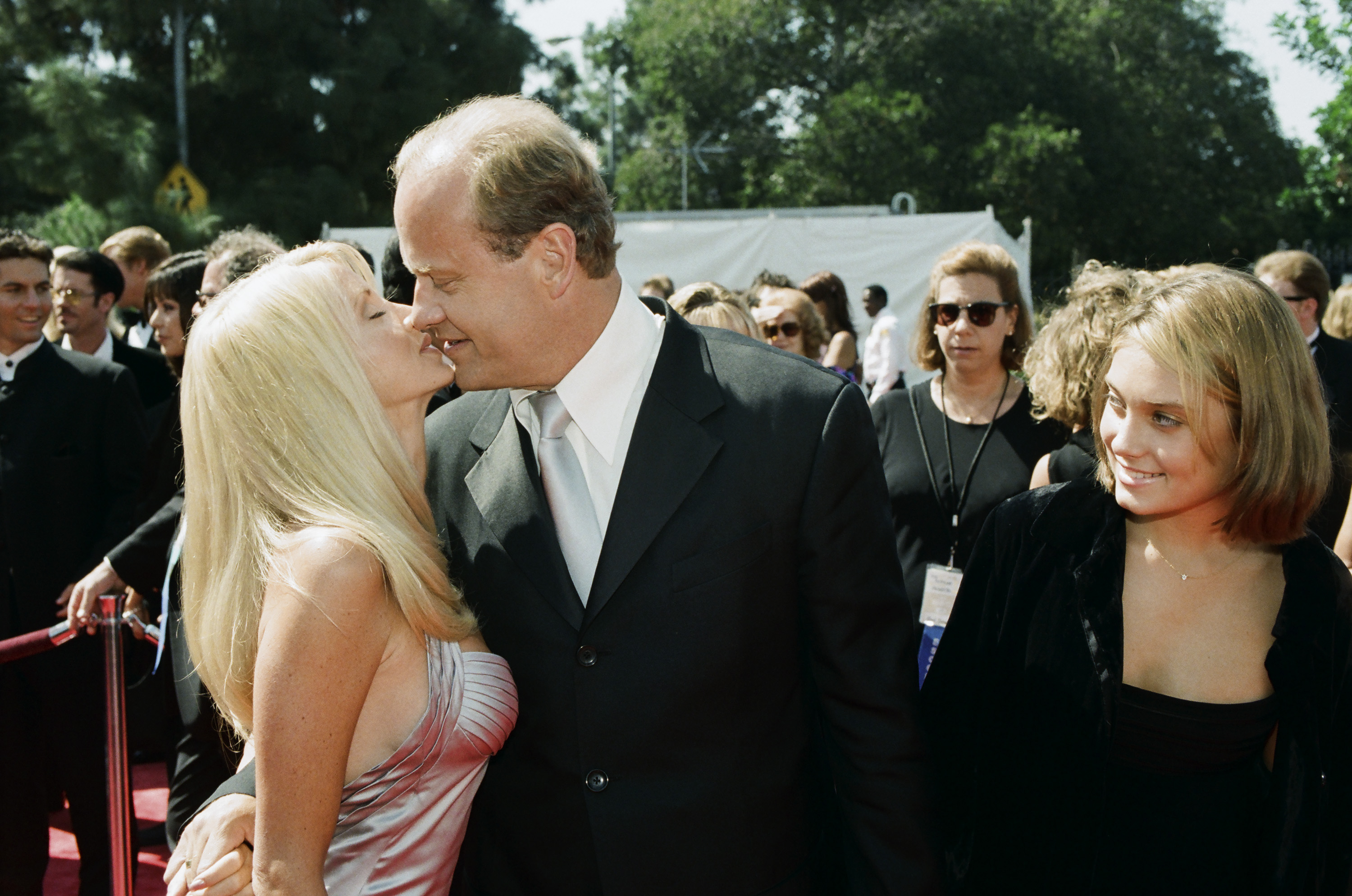 Camille Grammer, Kelsey Grammer, and Greer Grammer at the 50th Annual Primetime Emmy Awards in Los Angeles, California on September 13, 1998 | Source: Getty Images