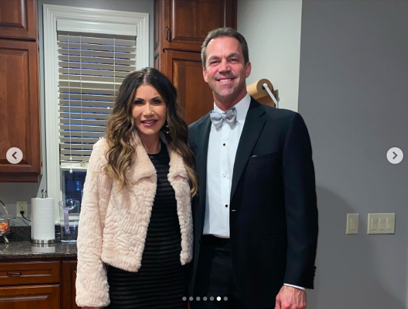 Kristi and Bryon Noem smiling for a photo, posted on May 23, 2024. | Source: Instagram/sdbryonnoem