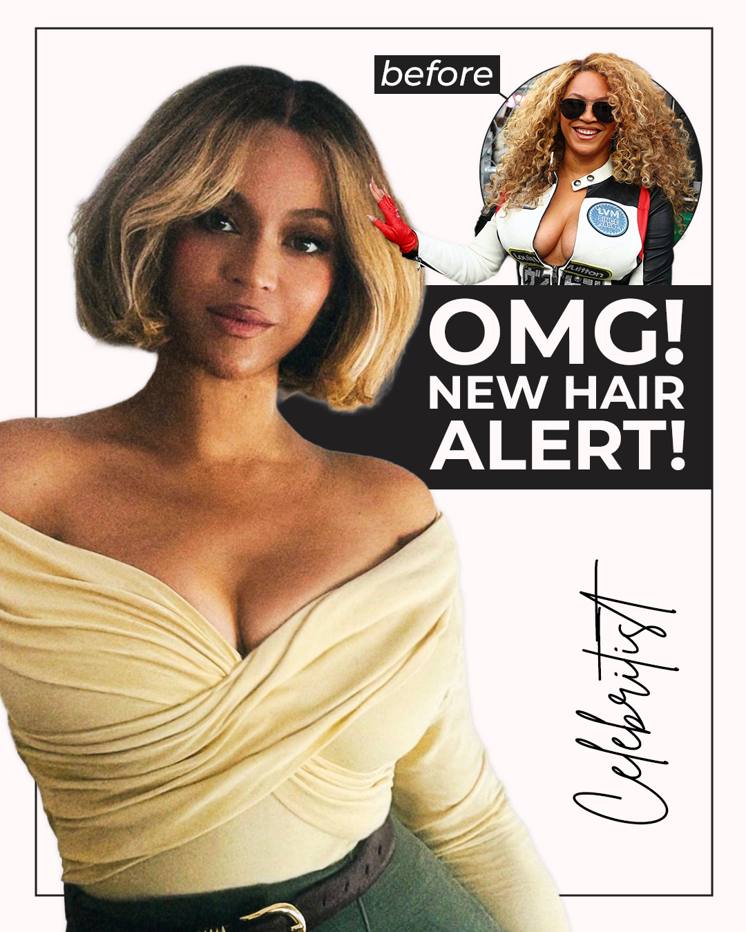 "Lemonade" singer Beyoncé Knowles showed off her latest hairdo transformation in one of her social media posts. Here's a look at her then and now style. Your thoughts? | Source: Instagram/beyonce