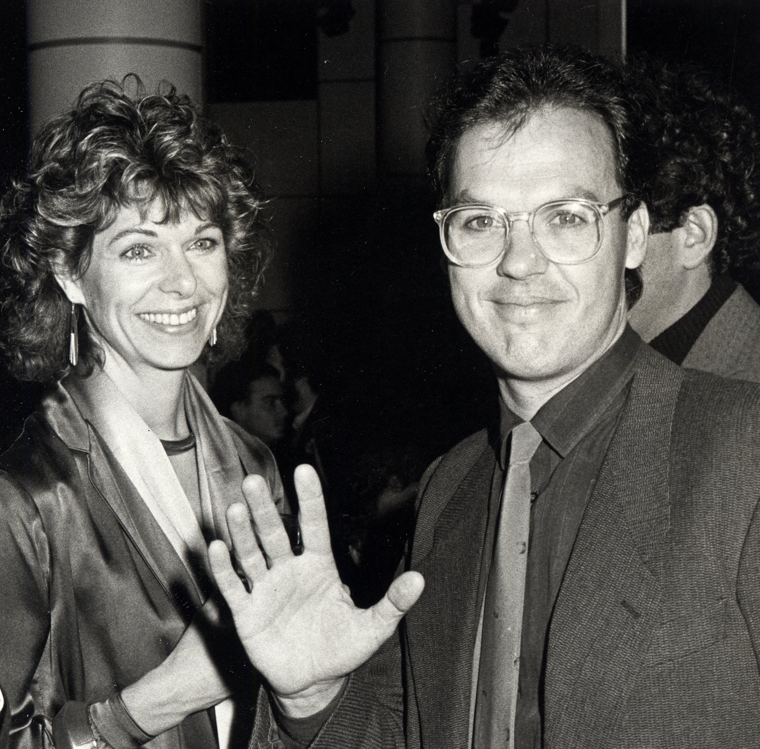 Michael Keaton and Caroline McWilliams at the premiere party for "Johnny Dangerously" at Private Eyes in New York City, New York, on December 18, 1984. | Source: Getty Images