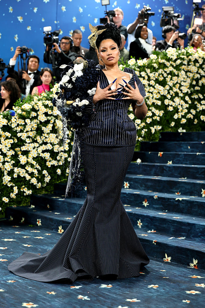 Celebrating "Superfine: Tailoring Black Style," the 2025 Met Gala welcomed Nicki Minaj to the Metropolitan Museum of Art in New York City on May 5.