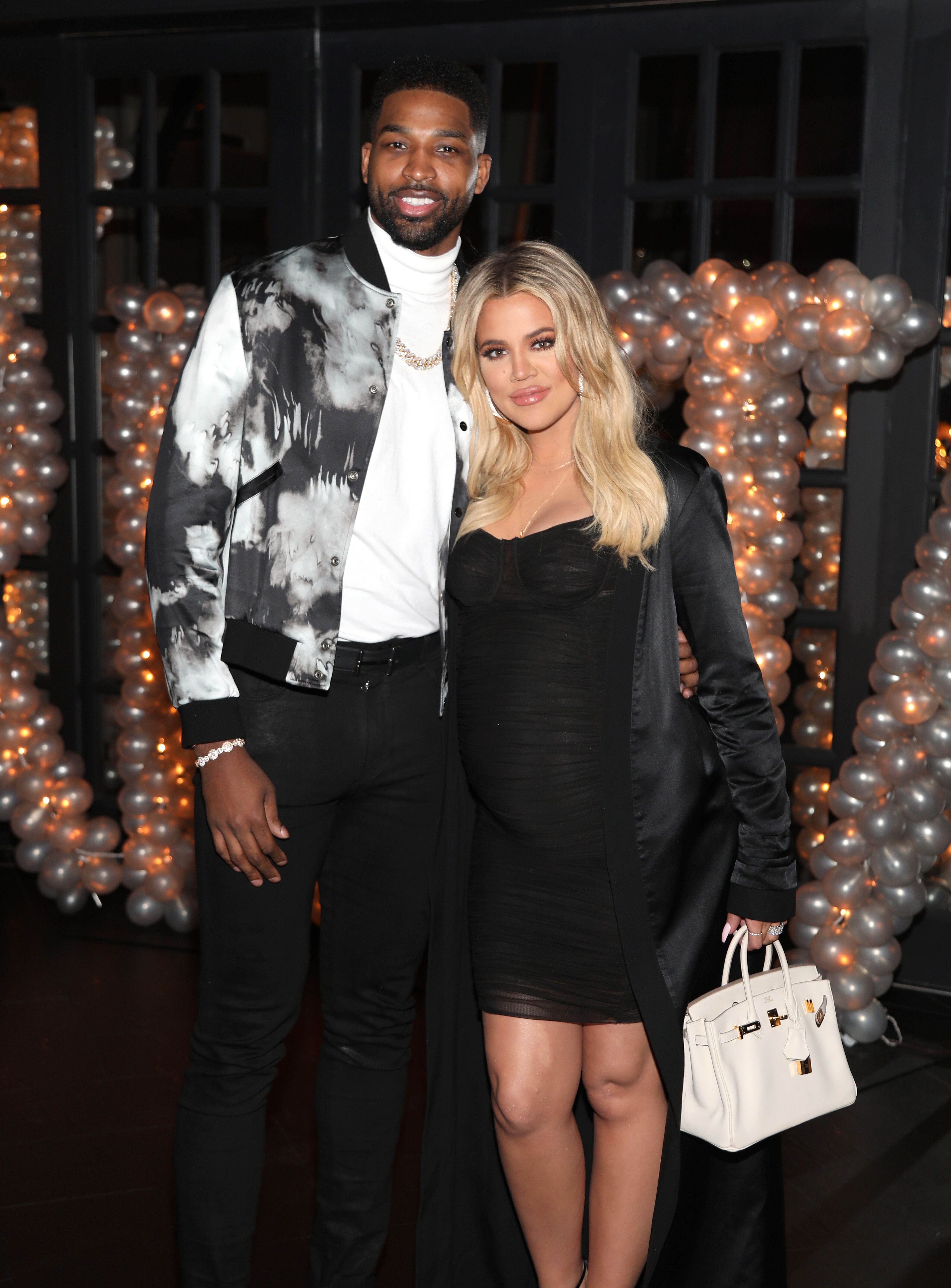 Tristan Thompson and Khloe Kardashian celebrate his birthday at Beauty & Essex on March 10, 2018 | Photo: Getty Images
