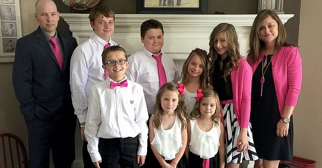 La Familia Culley con siete de sus hijos. | Foto: twitter.com/VDSS