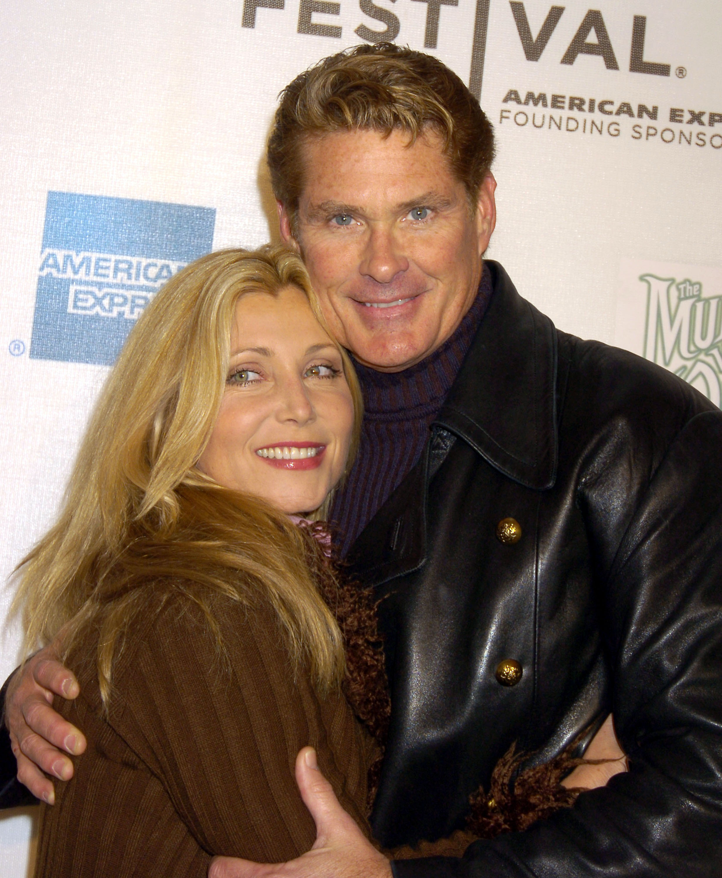 Pamela Bach Hasselhoff and David Hasselhoff during 4th Annual Tribeca Film Festival - "The Muppets' Wizard of Oz" Premiere at The Tribeca Performing Arts Center in New York City, on April 27, 2005 | Source: Getty Images