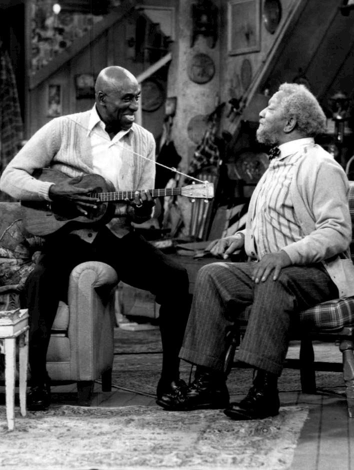 Scatman Crothers and Redd Foxx as Fred Sanford from the television program "Sanford and Son." | Source: Wikimedia Commons