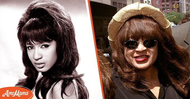 Ronnie Spector of the vocal trio "The Ronettes" poses for a portrait circa 1964, and her at the New York County Supreme Court on June 9, 1998 | Photos: James Kriegsmann/Michael Ochs Archives/Getty Images & Thomas Monaster/NY Daily News Archive/Getty Images