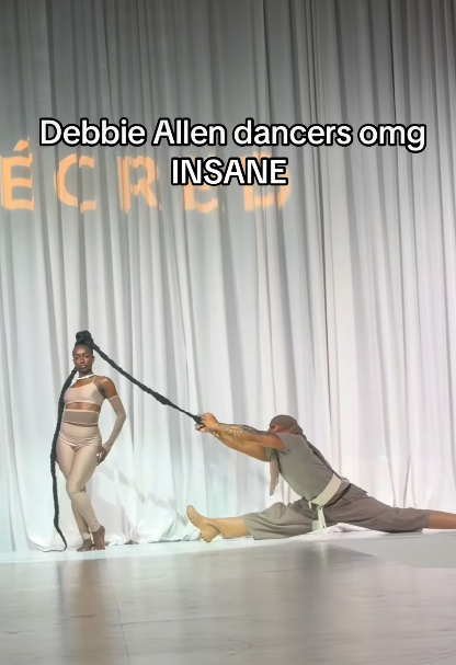 A stylist braiding a performer's hair during the event. | Source: Instagram/elizabethdenton