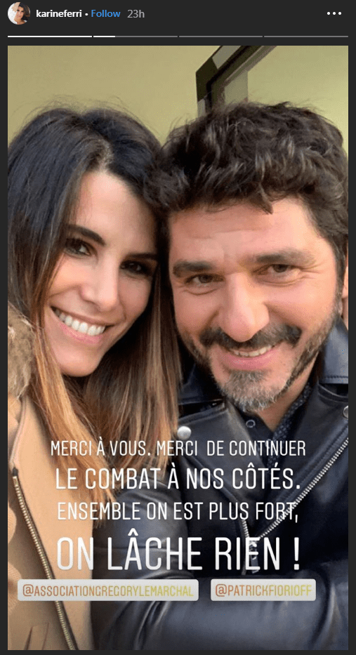 L'hommage de Karine Ferry à Gregory Lemarchal. | Photo : Instagram story / Karine Ferri L'hommage de Karine Ferry à Gregory Lemarchal. | Photo : Instagram story / Karine Ferri