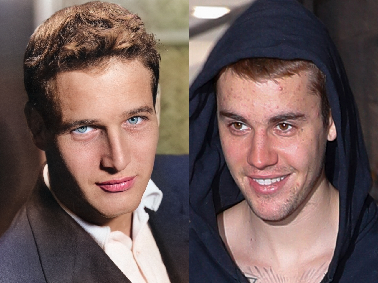 Paul Newman | Justin Bieber | Source: Getty Images