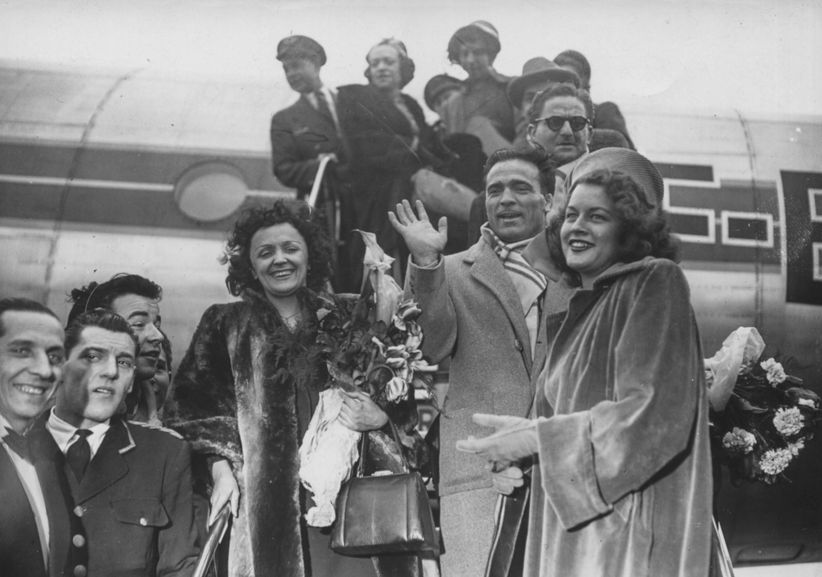Édith Piaf, Marcel Cerdan et Mathilda Nail | Photo : Getty Images