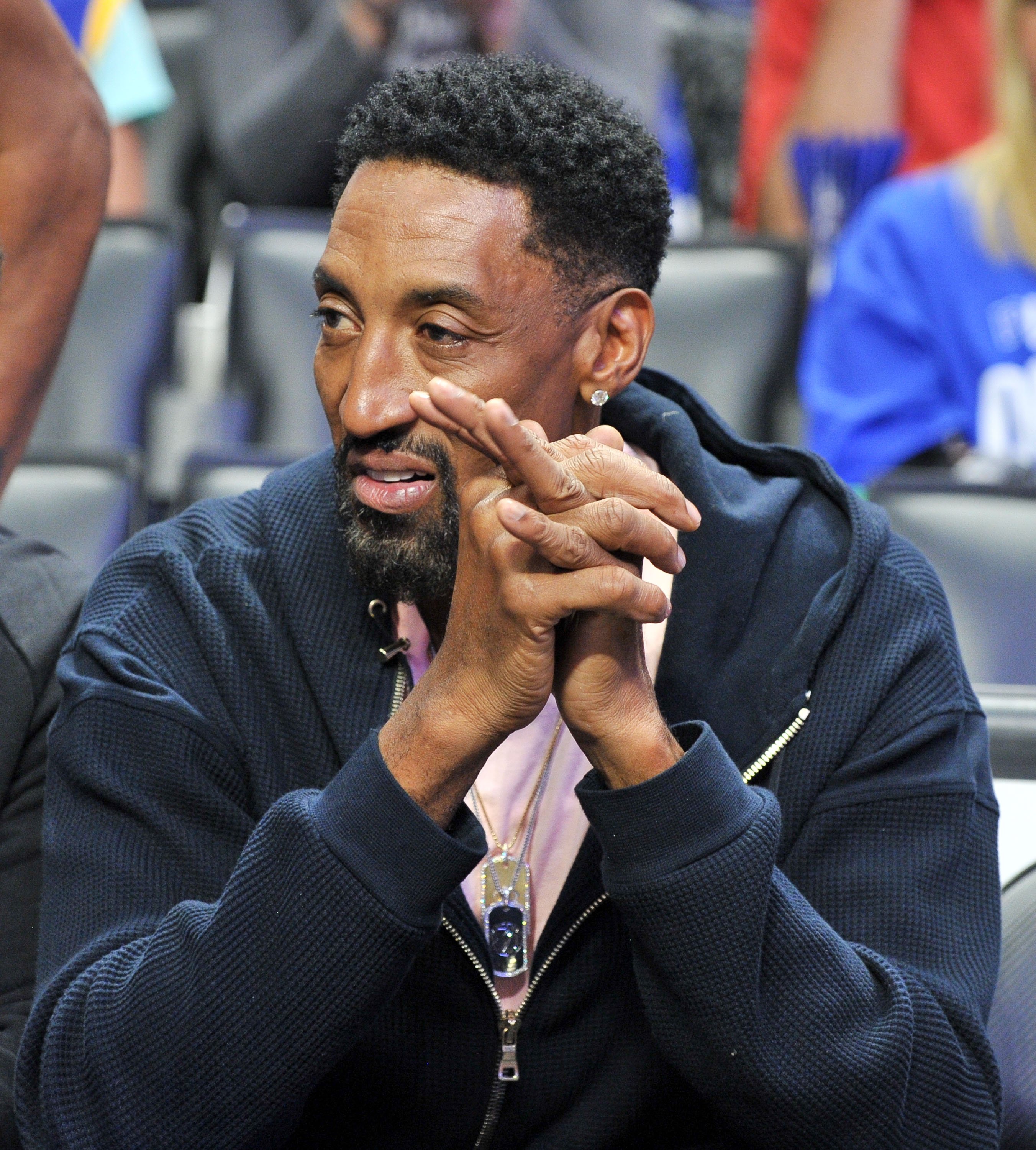 Scottie Pippen attends an NBA playoffs basketball game between the Los Angeles Clippers and the Golden State Warriors at Staples Center on April 18, 2019 | Photo: GettyImages