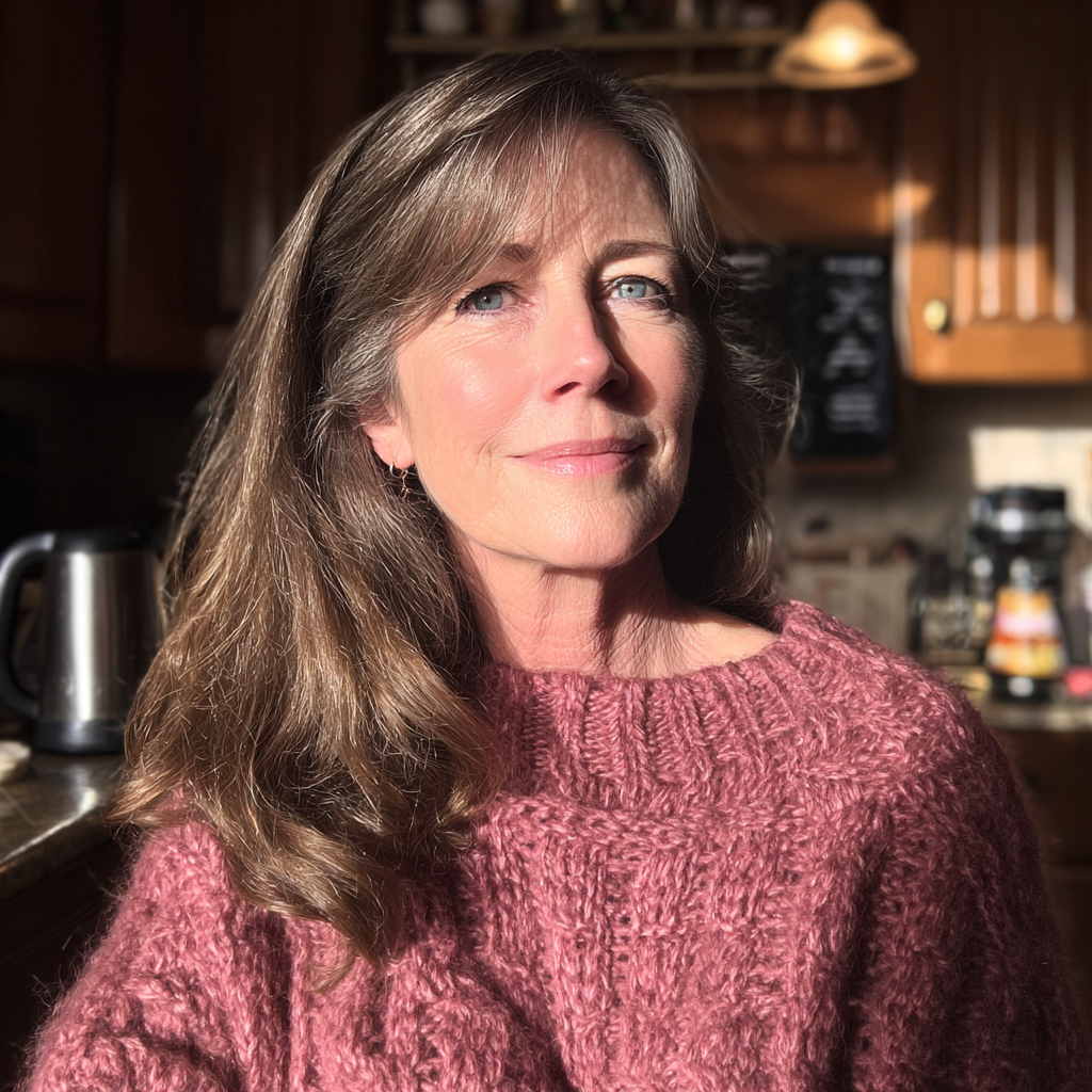 An older woman standing in a kitchen | Source: Midjourney