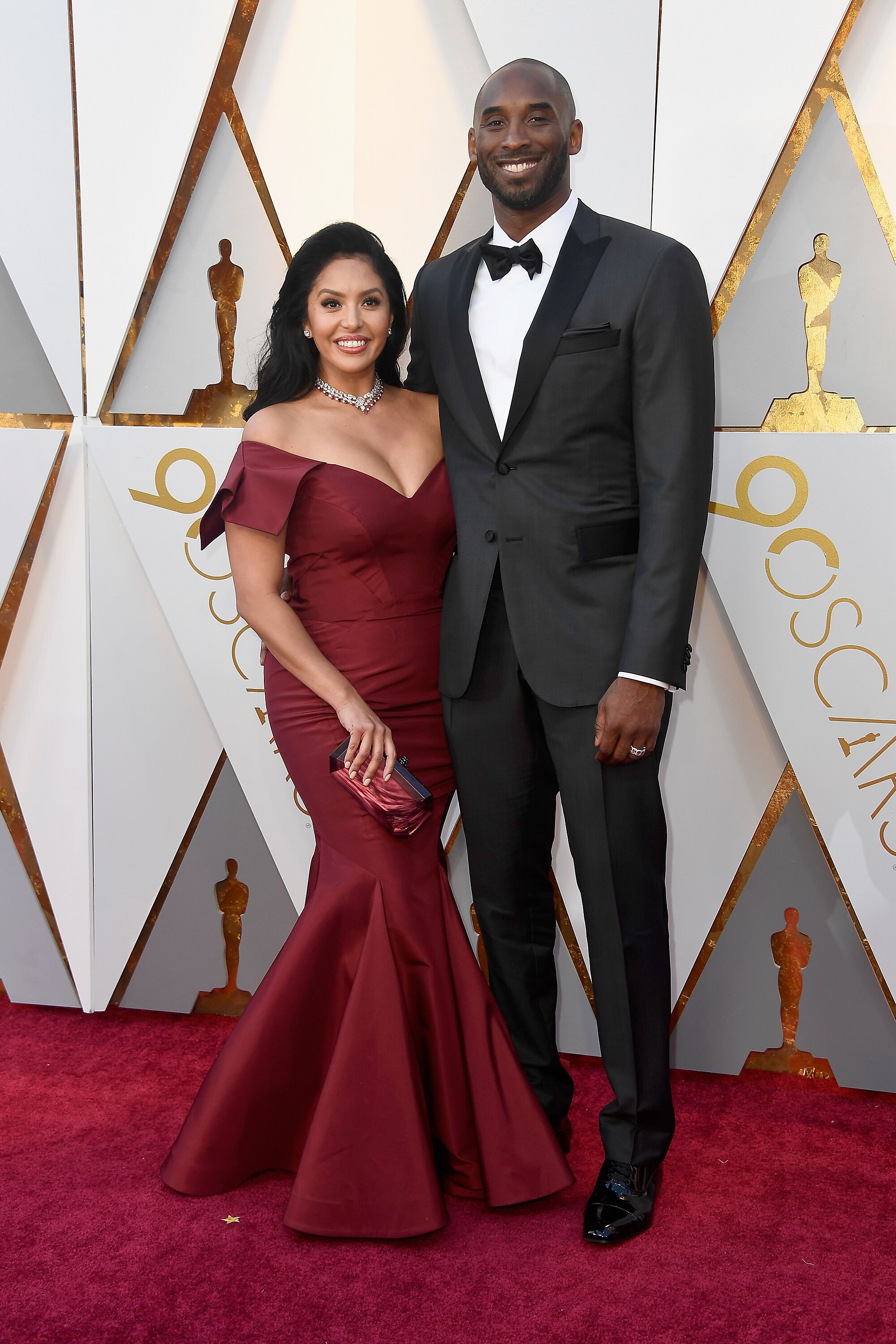 Vanessa Bryant & Kobe Bryant at the 90th Annual Academy Awards. | Source: Getty Images