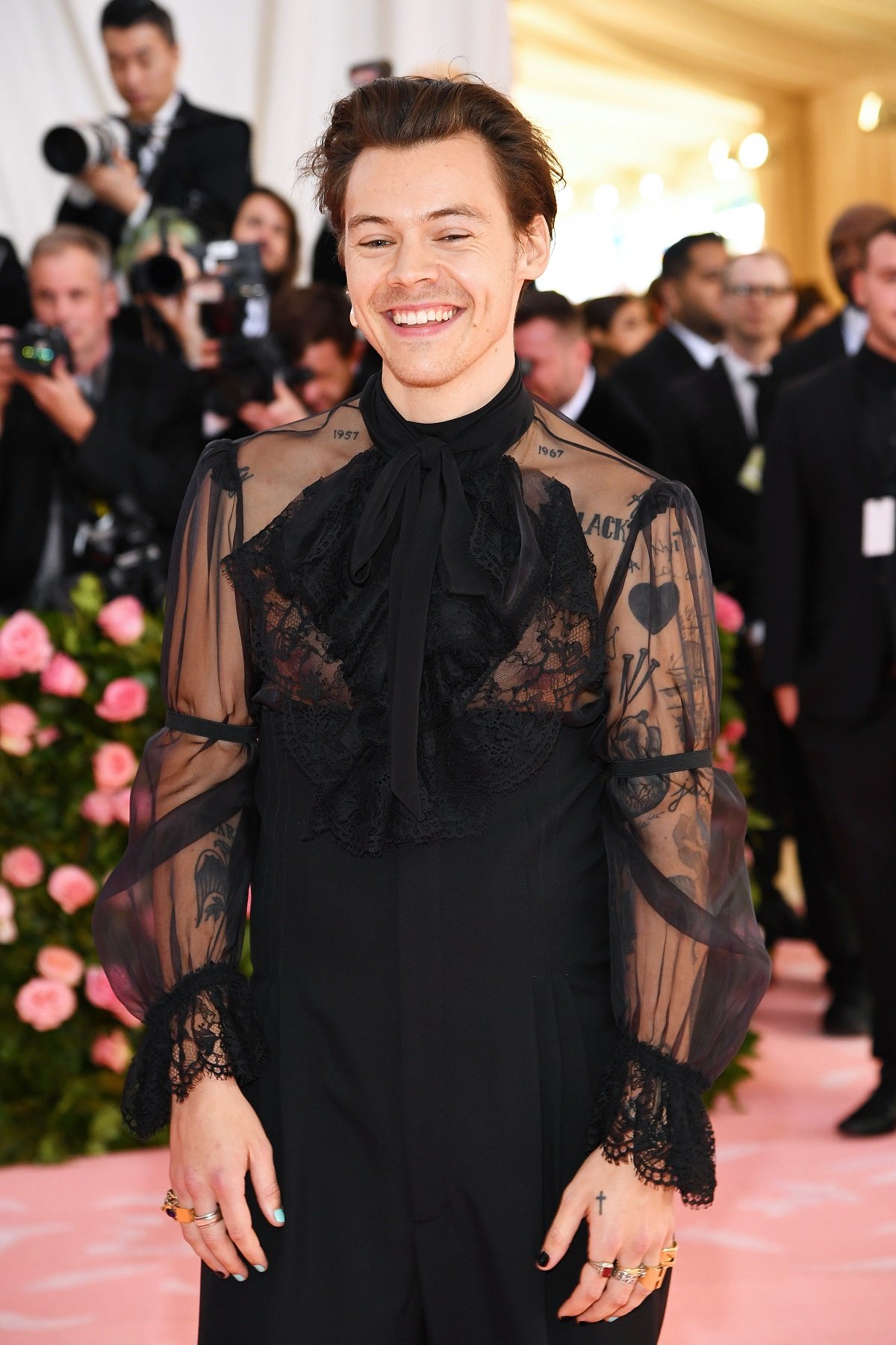 Harry Styles at the Met Gala on May 06, 2019, in New York City. | Source: Getty Images 