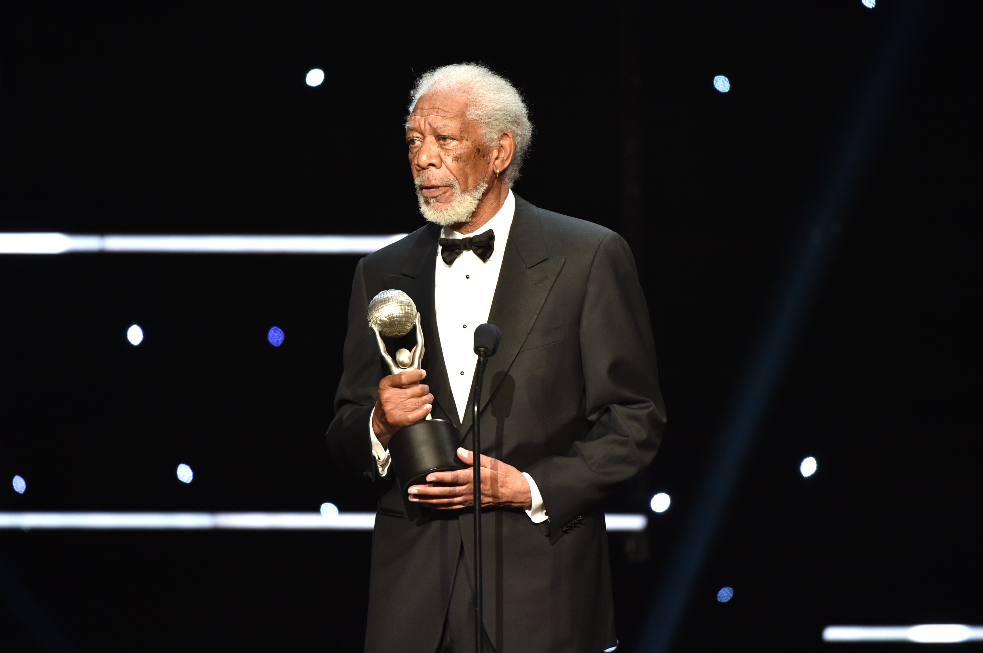 Morgan Freeman at the 51st NAACP Image Awards in Pasadena, California on February 22, 2020 | Source: Getty Images