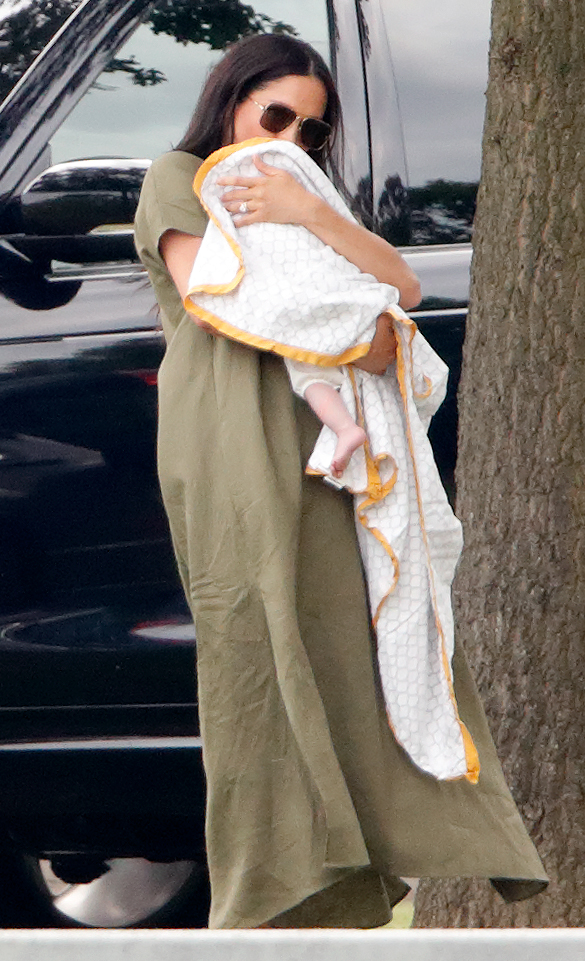 Meghan, Duchess of Sussex, and Archie Harrison Mountbatten-Windsor on July 10, 2019 | Source: Getty Images