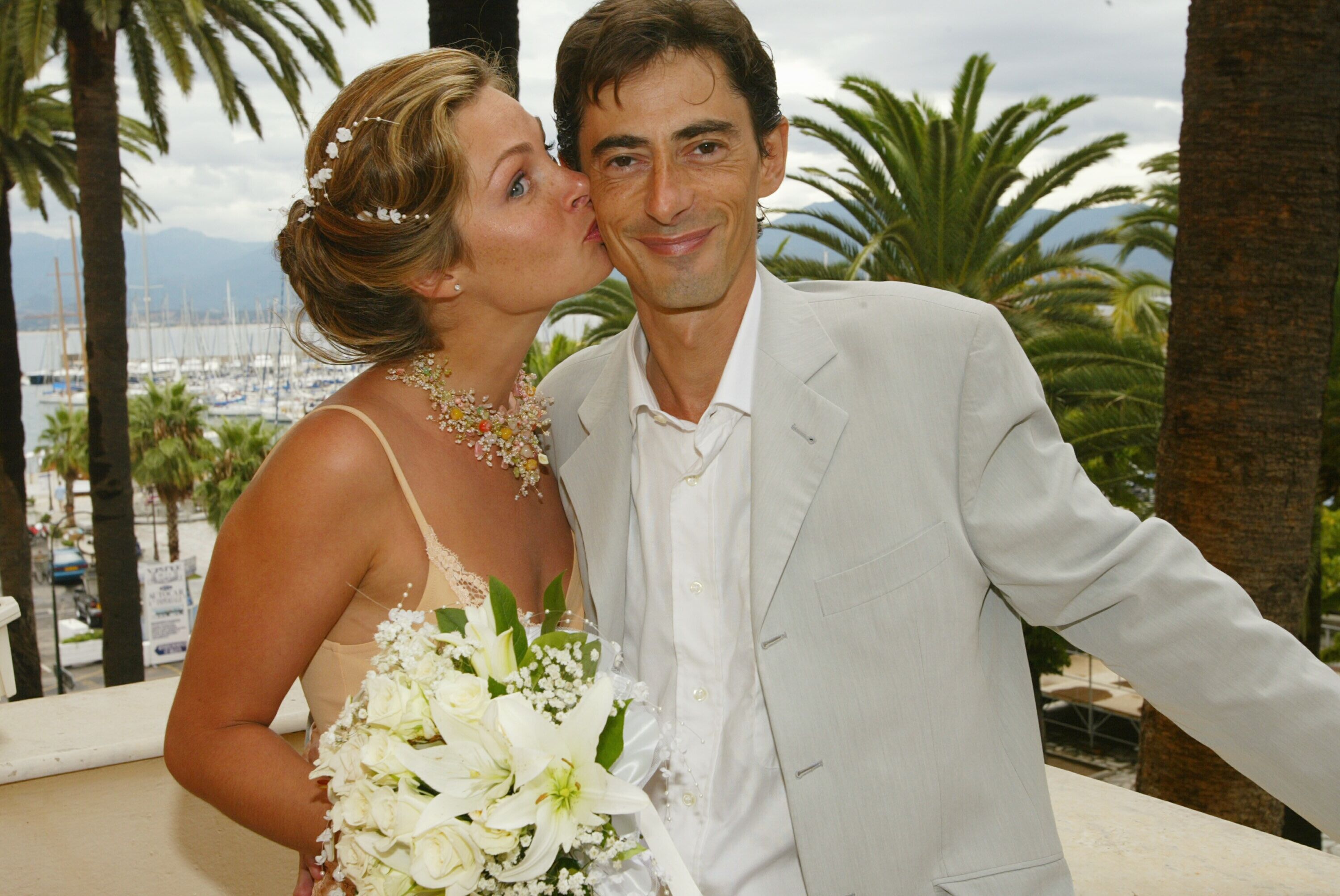 Philippe Vecchi et Macha Polikarpova lors de leur mariage. l Source : Getty Images
