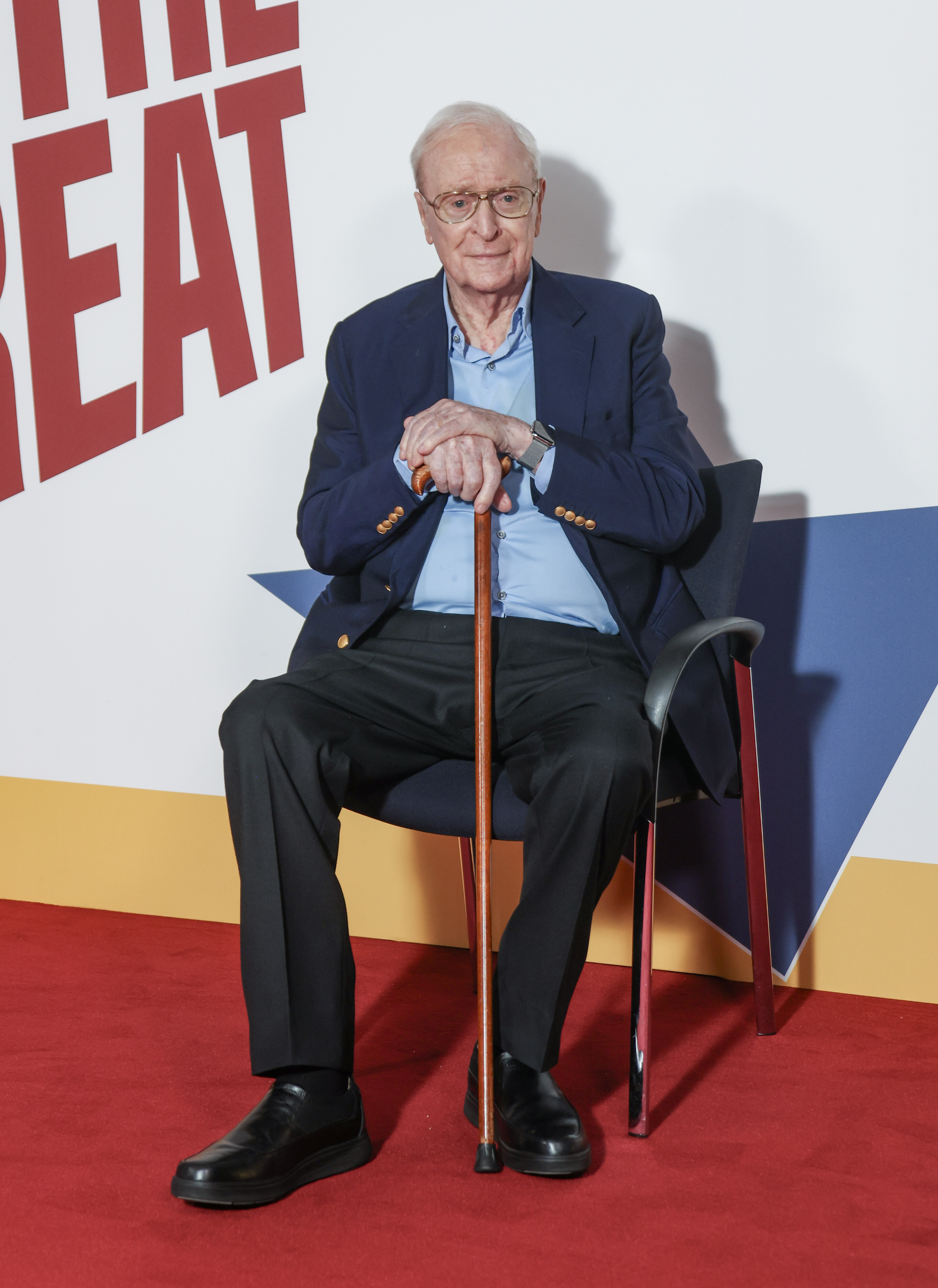 Sir Michael Caine at "The Great Escaper" world premiere on September 20, 2023, in London, England. | Source: Getty Images