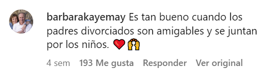 Comentario de un seguidor en el post familiar de Melanie Griffith en el que aparecen Antonio Banderas y su hija Stella, el 11 de marzo de 2023. | Foto: Instagram/melaniegriffith