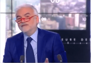 Pascal Praud fait part de son désaccord avec son chroniqueur Jean-Louis Burgat. | Capture d'écran GALA VIDEO Pascal Praud fait part de son désaccord avec son chroniqueur Jean-Louis Burgat. | Capture d'écran GALA VIDEO