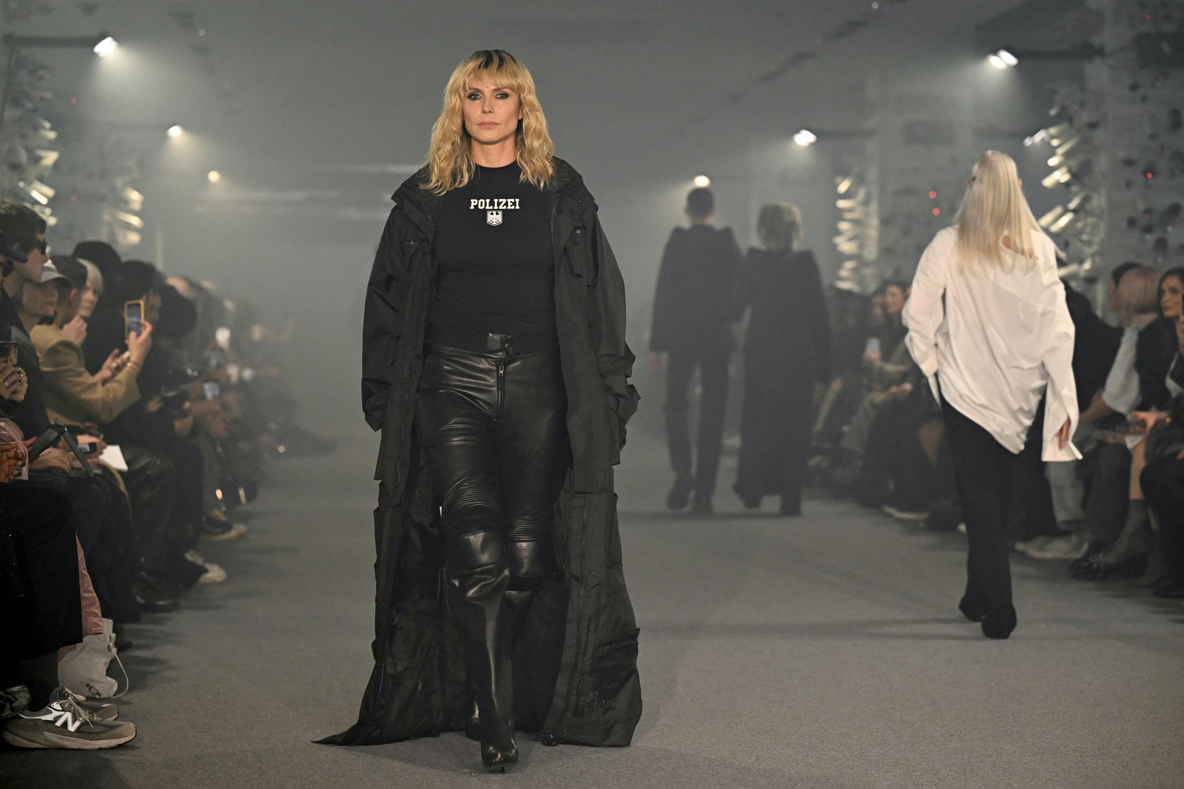 Heidi Klum at the Vetements' Women Ready-to-Wear Spring-Summer 2025 Collection show during Paris Fashion Week in Paris, France on September 27, 2024 | Source: Getty Images